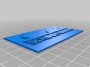 business card schoolandbook office customized 3d print model - Mito3D