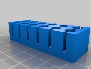 6x2 customized hex bit holder tool holders boxes 3d print model - Mito3D