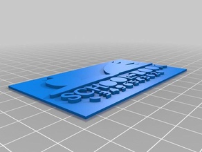 tarjeta de visita schoolandbook número la oficina personalizado 3d print model - Mito3D