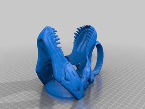 t-rex skull mug kitchen dining 3d print model - Mito3D