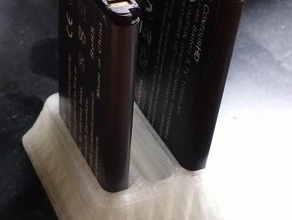 el contorno del sujetador de la batería cámara hd cam stand 3d print model - Mito3D