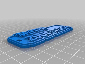 il mio personalizzato multiline tag portachiavi i su misura 3d print model - Mito3D