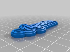 agueda keychains customized 3d print model - Mito3D