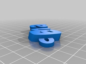 emma-my customized iamburnys v2text name keyring keyfob keychains 3d print model - Mito3D