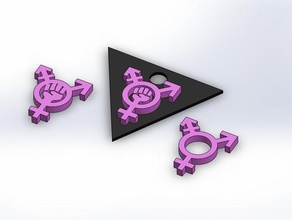 feminist sembolü işaretler logoları çocuk çocuklar zincir feminizm femminist yumruk kız kızlar anahtar zinciri Anahtarlık adam erkekler oryantasyon seks cinsellik onların onlara onlar trans transeksüeli kadın kadınlar 3d print model - Mito3D