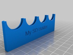 my customized sd card holder 2 gadgets 3d print model - Mito3D