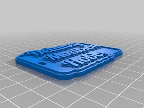 delaney keychains customized 3d print model - Mito3D