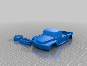 camion pick-up automotive 3d print model - Mito3D