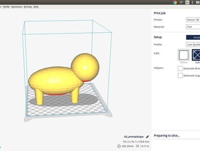 basic animal shape sculptures animals 3d print model - Mito3D