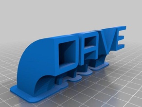 my customized sweeping name plate office 3d print model - Mito3D