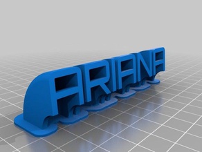 ariana office personalizzato 3d print model - Mito3D