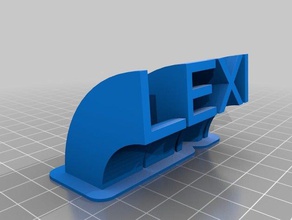 lexi office personalizado 3d print model - Mito3D