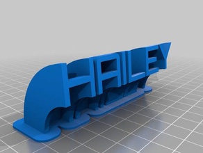 hailey office customized 3d print model - Mito3D