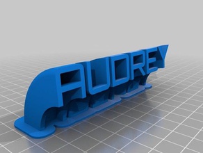 audrey office personalizado 3d print model - Mito3D