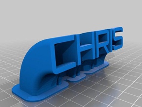 chris office personalizado 3d print model - Mito3D