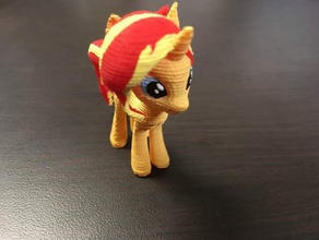 pôr do sol brilho my little pony animais 3d print model - Mito3D