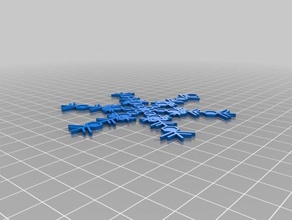 snowflake3 interattiva art personalizzato 3d print model - Mito3D