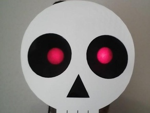 spooky skull mask 3d printing costumechallenge halloween skeleton 3d print model - Mito3D