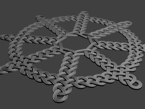 knotwork desenho de roda a arte padrão 3d print model - Mito3D