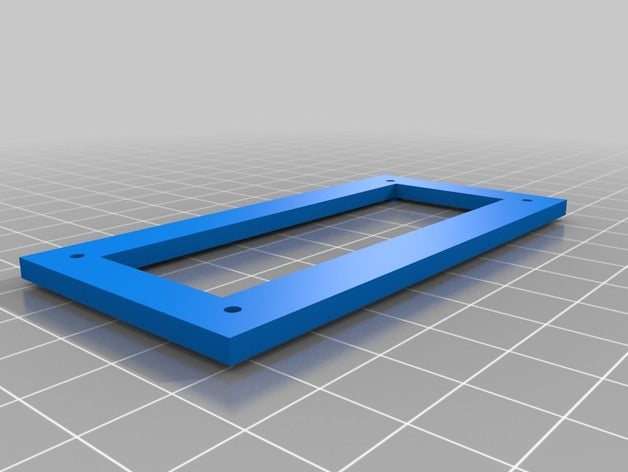 boitier pour ecran lcd arduino 2 lignes i2c electronics 3D print model - Mito3D