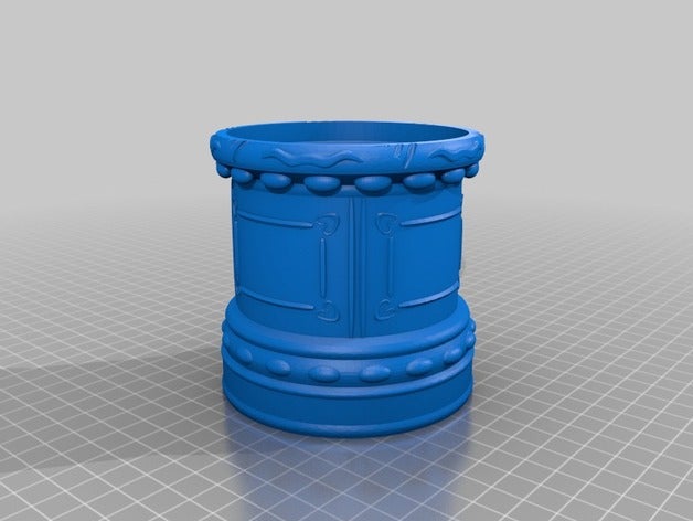 vaza falegname all'aperto giardino arredamento vaso di fiori 3D print model - Mito3D