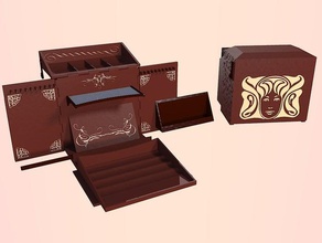 foldable display box containers decorated jewellery show stand steampunk victorian 3d print model - Mito3D