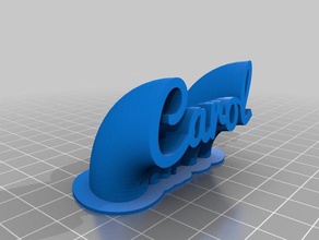 carol de la oficina personalizado 3d print model - Mito3D