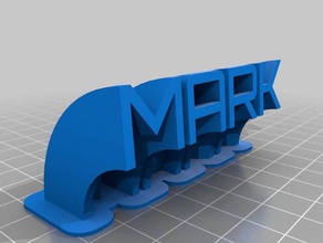 mark office personalizado 3d print model - Mito3D