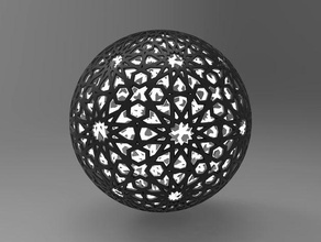 mashrabiya ball art 3d print model - Mito3D