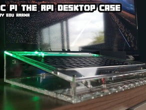 eniac pi rpi caja de escritorio equipo el acrílico personalizado raspberry vivienda 3d print model - Mito3D