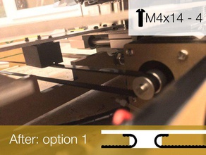 anet a6 belt holder 3d printer parts hotbed y-axis 3d print model - Mito3D