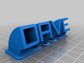 dave2 office personalizado 3d print model - Mito3D