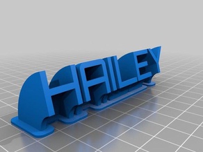 hailey office personalizado 3d print model - Mito3D