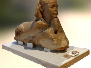 sphinx scans replicas 3d printing scan ancient egypt man myth mythology pharaoh sculpture 3d print model - Mito3D