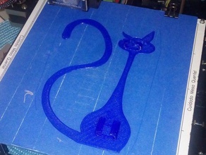 çılgın kedi kelebek kabloyu tutun dekor kablo tutucu araç sahibi 3d print model - Mito3D