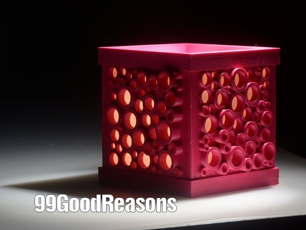 placa de círculo tealight 99goodreasons decoração a arte o design titular 3D print model - Mito3D