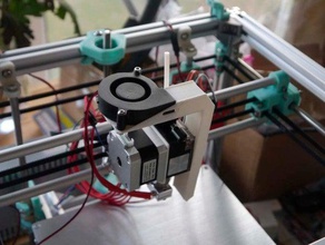 hypercube e3d titan mount bltouch radial fan printer parts 3d print model - Mito3D