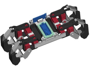 quadbot robótica quadrupede 3d print model - Mito3D