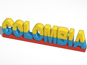 colombia 3d printing country flag impresion pre-colombian seleccion 3d print model - Mito3D
