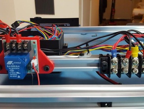 relay mount d-bot c-bot openbuilds extrusions 3d printer parts 3d print model - Mito3D