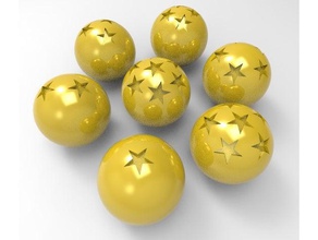dragon ball 3 yıldız oyuncak oyun aksesuarlar bragon top balll esferas del küre 3d print model - Mito3D