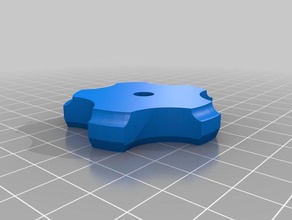 star knob parts customized 3d print model - Mito3D