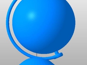 globe 23 gradi la fisica astronomia 3d print model - Mito3D