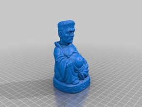 frankenbuddah sculture il buddha frankenbuddha frankenstein di halloween mostro 3d print model - Mito3D