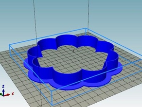 scanalate cutter teglia per muffin cucina pranzo cookie openscad 3d print model - Mito3D