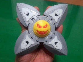 smile-angry ball mechanical toys costumechallenge elastic cord halloween decoration hinge joint smile 3d print model - Mito3D