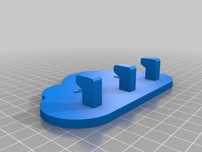 cliff key hanger household customized 3d print model - Mito3D