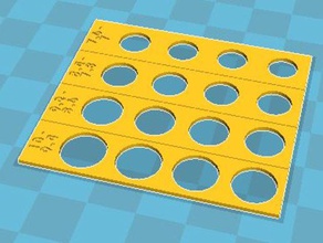 customizable calibration board tools 3d print model - Mito3D