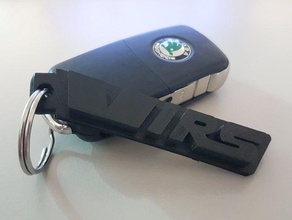 skoda vrs trousseau de clés porte-clés 3d print model - Mito3D