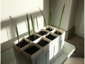 pile-mesure de semences plantation en pot plein air jardin 3d print model - Mito3D